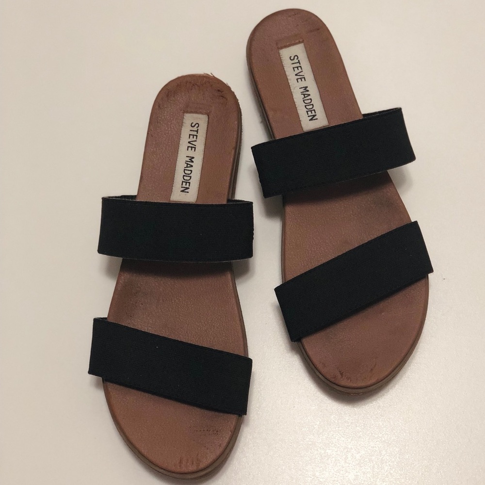Steve Madden ‘Pilav’ Platform Sandals in Black